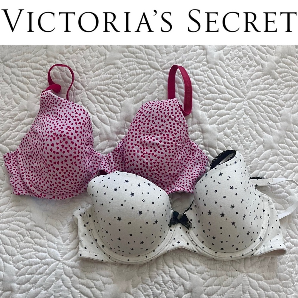Two Victoria's Secret Perfect Coverage and Demi Bras